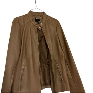 a.n.a Tan Leather Jacket